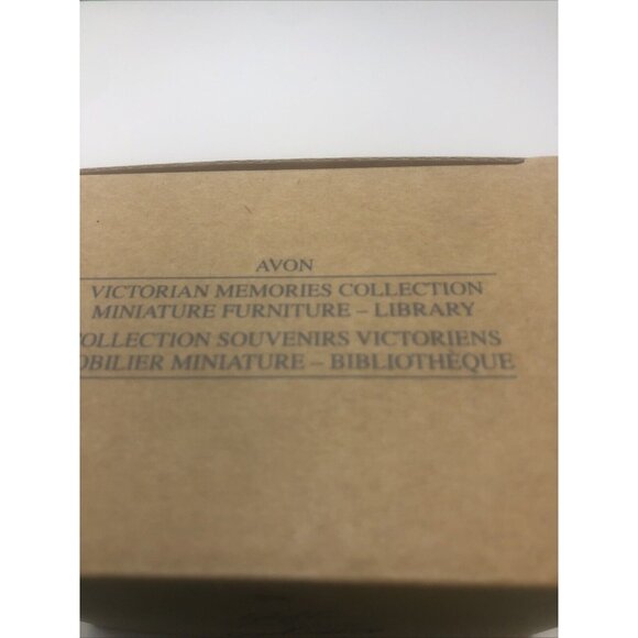 Avon Collectibles Victorian Memories Miniature Doll Furniture Library Nos - Picture 15 of 16